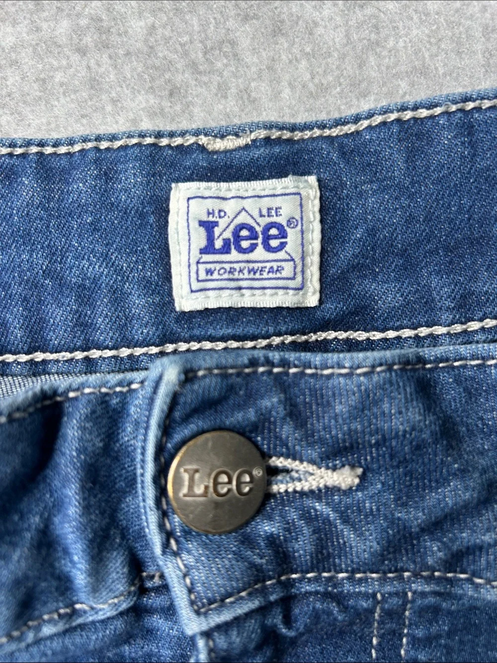 Lee Women's Dark Blue Denim Cuffed Jean Shorts